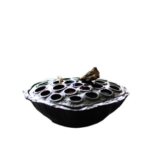 Load image into Gallery viewer, Antique Alloy Lotus Incense Burner 仿古黑色莲蓬香炉
