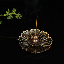 Load image into Gallery viewer, 3-layer Lotus Incense Holder 三宝莲花香插
