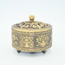Load image into Gallery viewer, Ashtamangala Incense Burner - Ashtamangala 圆款八吉祥铜炉