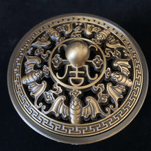 Load image into Gallery viewer, brass incense burner with Ashtamangala carving