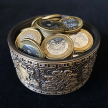 Load image into Gallery viewer, brass incense burner with Ashtamangala carving