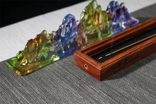 Load image into Gallery viewer, 万里江山琉璃红木卧香炉
