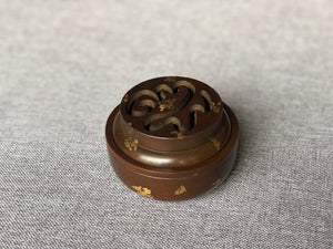 苏工铜点金香篆套熏炉