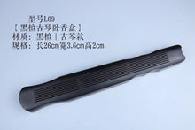 Load image into Gallery viewer, Ebony Guzheng Incense Sticks Burner  黑檀木古琴卧香盒
