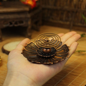 3-layer Lotus Incense Holder 三宝莲花香插