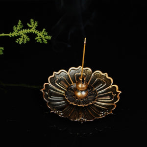 3-layer Lotus Incense Holder 三宝莲花香插