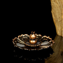 Load image into Gallery viewer, 3-layer Lotus Incense Holder 三宝莲花香插
