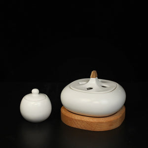 Temperature-Controlled Electronic Incense Burner 「方圆」温控湿可定时电子香薰炉