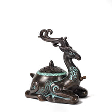 Load image into Gallery viewer, Antique Deer Incense Burner 仿古鹿盘香炉
