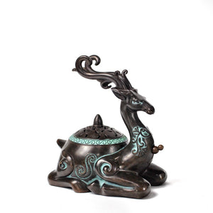 Antique Deer Incense Burner 仿古鹿盘香炉