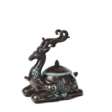 Load image into Gallery viewer, Antique Deer Incense Burner 仿古鹿盘香炉
