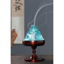 Load image into Gallery viewer, 琉璃纯铜博山炉
