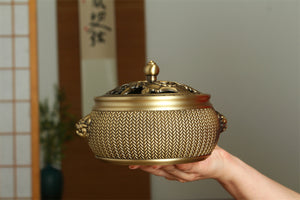 编织狮耳平底炉
