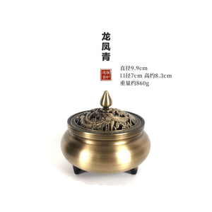 纯铜三足炉
