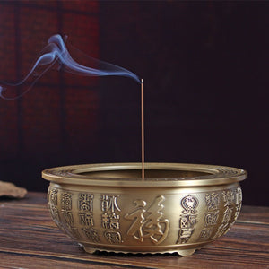 聚百福宝盆盘香供炉
