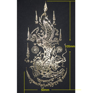 Thai Sak Yant Metal Sticker 泰经刺符金属符帖