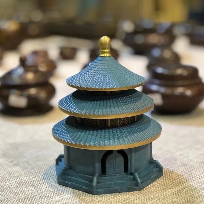Pure Copper Incense Burner - Temple of Heaven 纯铜烧色天坛香炉