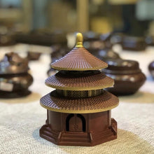 Load image into Gallery viewer, Pure Copper Incense Burner - Temple of Heaven 纯铜烧色天坛香炉
