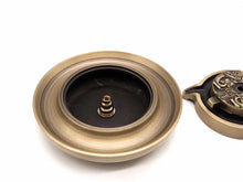 Load image into Gallery viewer, The Fortune Wheel Copper Backflow Incense Burner 时来运转两用铜炉

