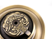 Load image into Gallery viewer, The Fortune Wheel Copper Backflow Incense Burner 时来运转两用铜炉
