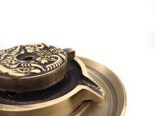 Load image into Gallery viewer, The Fortune Wheel Copper Backflow Incense Burner 时来运转两用铜炉
