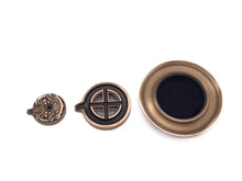 Load image into Gallery viewer, The Fortune Wheel Copper Backflow Incense Burner 时来运转两用铜炉
