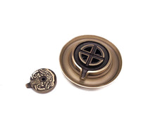 Load image into Gallery viewer, The Fortune Wheel Copper Backflow Incense Burner 时来运转两用铜炉
