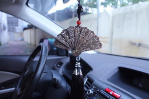 Nha Trang Agarwood Fan Car Decoration 越南芽庄沉香扇车挂吊饰