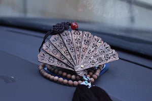 Nha Trang Agarwood Fan Car Decoration 越南芽庄沉香扇车挂吊饰