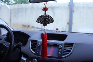 Nha Trang Agarwood Fan Car Decoration 越南芽庄沉香扇车挂吊饰