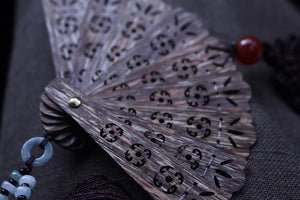 Nha Trang Agarwood Fan Car Decoration 越南芽庄沉香扇车挂吊饰