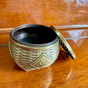Rice Jars Design Copper Incense Burner 年年有余箩筐铜炉