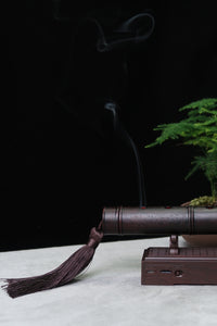 Classical Chinese Flute Music Incense Burner  红木笛子音乐香器