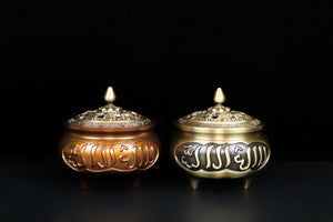 Six-syllabled Sanskrit Mantra Incense Burner  六字真言铜炉