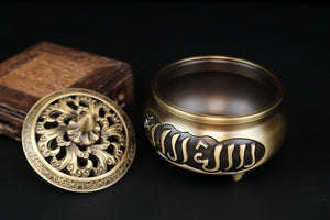 Six-syllabled Sanskrit Mantra Incense Burner  六字真言铜炉