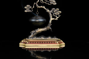 Welcoming Pine Hanging Incense Burner 迎客松悬挂式香炉摆件