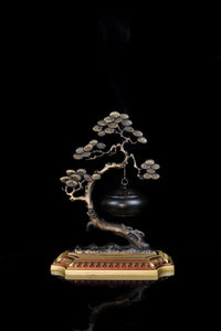 Welcoming Pine Hanging Incense Burner 迎客松悬挂式香炉摆件