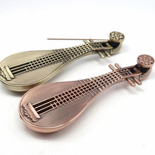 Load image into Gallery viewer, Multipurpose Lute Incense Burner 合金琵琶两用香炉香插
