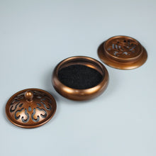 Load image into Gallery viewer, Ruyi Lotus Incense Burner with Multifunctional Base  如意莲花香纂套炉
