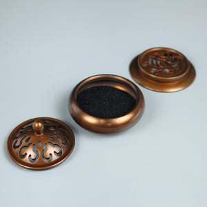 Ruyi Lotus Incense Burner with Multifunctional Base  如意莲花香纂套炉