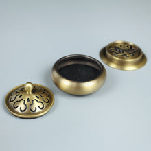 Load image into Gallery viewer, Ruyi Lotus Incense Burner with Multifunctional Base  如意莲花香纂套炉
