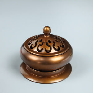 Ruyi Lotus Incense Burner with Multifunctional Base  如意莲花香纂套炉