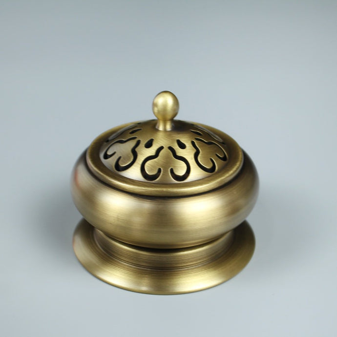 Ruyi Lotus Incense Burner with Multifunctional Base  如意莲花香纂套炉