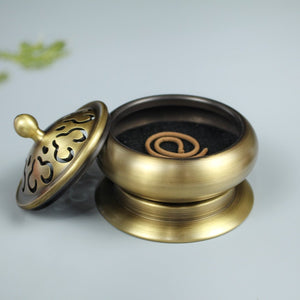 Ruyi Lotus Incense Burner with Multifunctional Base  如意莲花香纂套炉