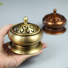 Load image into Gallery viewer, Ruyi Lotus Incense Burner with Multifunctional Base  如意莲花香纂套炉

