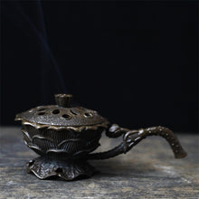 Load image into Gallery viewer, 手持莲花盘香炉
