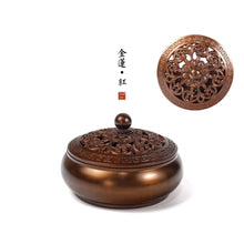 Load image into Gallery viewer, Flat Bottom Incense Burner 平底铜炉
