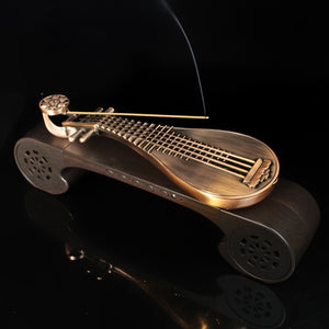Classical Lute Incense Sticks Burner with Bluetooth Speaker 琵琶机