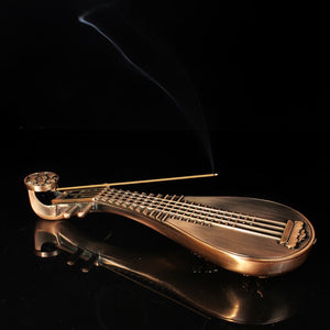 Classical Lute Incense Sticks Burner with Bluetooth Speaker 琵琶机